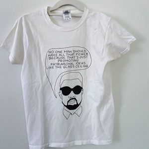 Feminist graphic t shirt Kanye West feminism